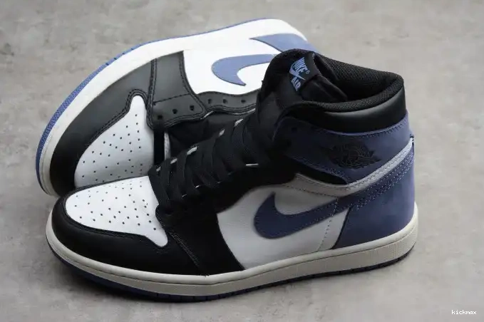Rep Blue Jordan OG 555088-115 Retro 1 Air Moon High 0523